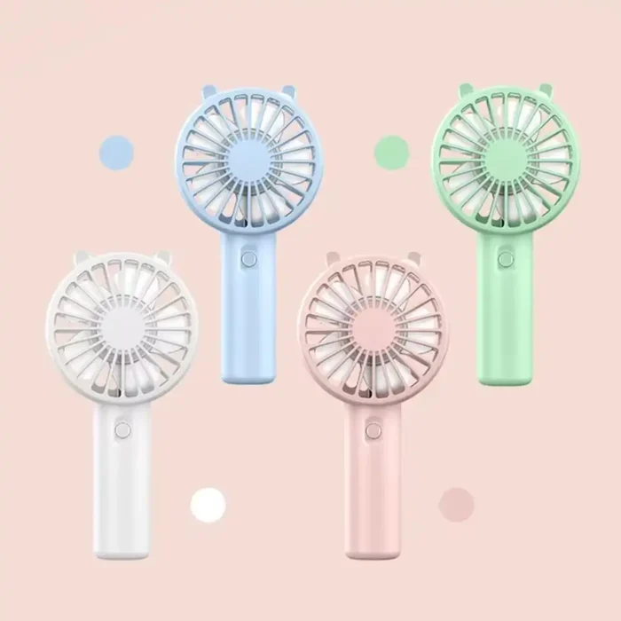 Portable Handheld Fan Small Cooling Fan USB Rechargeable Eyelash Eyelash Mute Cooler Handheld Mini Outdoor Fan