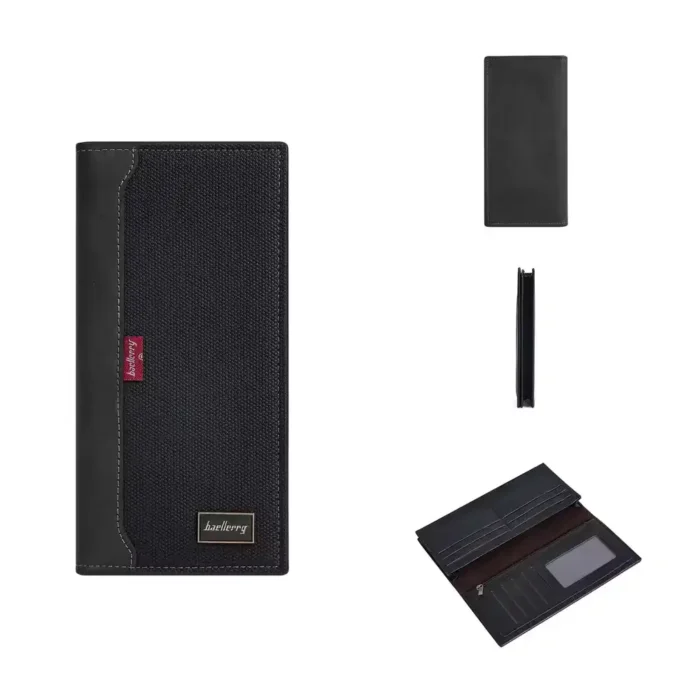Baellerry RFID Men's Business Long Wallet Multi-Function Coin Purse Large Capacity Clutch Bag Multi-Slot Card Holder