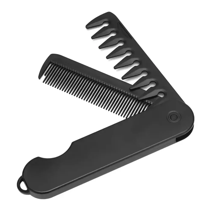 Multifuncional Portable Plastic Folding Pocket Combs Barber Men Oil Head Beard Combs Hair Styling Wide Tooth Combs